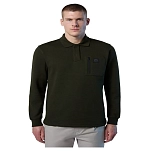 North sails 692334-0440-XXL Поло с длинным рукавомным рукавом Logo Зеленый Forest Green 2XL