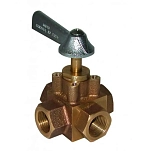 Groco 34-fv410x 4-ходовой клапан выбора резервуара Bronze 11x11x16 25.40 mm