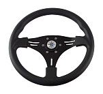Рулевое колесо MANTA обод и спицы черные д. 355 мм Volanti Luisi VN70552-01