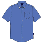 Sea ranch 23-7-212-4070-L Рубашка с коротким рукавом Toulon Голубой Blue L
