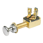 Bep marine 1001302 Heavy Duty Off-On DC 10A 6-36V Двухтактный переключатель Золотистый Bronze / Silver