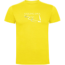 Купить Kruskis CA65500403S158 Футболка с коротким рукавом Sailing DNA Желтый Yellow XL 7ft.ru в интернет магазине Семь Футов