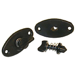 T-h marine 232-WSH1PRDP Windshield Holder Clips Черный  Black