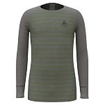 Odlo 159409-10846-128 Базовый слой с длинным рукавом Active Warm Eco Odlo Steel Grey Melange / Matte Green 25x20x3 7-8 Years