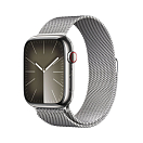Купить Apple MRMQ3QL/A Watch Series 9 GPS+Cellular 45 mm Серебристый Silver / Steel Milanese 7ft.ru в интернет магазине Семь Футов