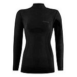 Lenz 244-10-XS Футболка с длинным рукавом и высоким воротом Merino 6.0 Черный Black XS