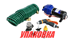 Комплект помывочный Marine Rocket, 12 В, 17 л/мин, 40 PSI (2.8 бар) (упаковка из 5 шт.) TDD124045MR_pkg_5