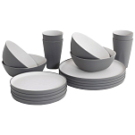 Outwell 651226 Gala 4 Pax Набор посуды  Grey Mist