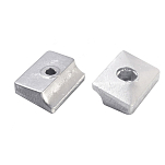 Enrico polipodio 2626224 8-9.9-15HP 4T Цинковая пластина Анод  Silver 36 x 26 mm 
