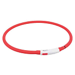 Trixie 12643 Flash Usb Воротник Красный  Red 70 cm