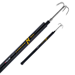 Falcon D0900782 Eging Телескопический багор Серебристый Black 300 cm