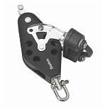 Barton marine 66752 T2 Поворотный шкив для скрипки с подшипниками. кронштейном и челюстью Серебристый Black