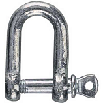 Barton marine 55169 Прямая оцинкованная скоба Серебристый 5 mm 