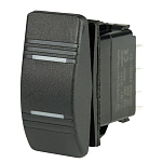 Bep marine 1001807 Двухполюсный переключатель DPDT Contura 1/4´´ On-Off-On со светодиодом 20A 15A 12V 24V Black