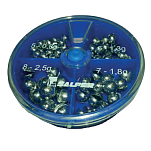 Salper 80PLPC004 4 Отсеки Свинец Ассортимент Серебристый Transparent