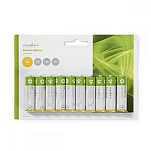 Nedis BAAKLR610BL щелочная батарея AA 1.5V 10 Единицы White
