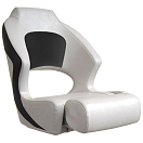 Купить Springfield marine 169-1043253 Deluxe Sport Откидное сиденье Белая White / Charcoal 7ft.ru в интернет магазине Семь Футов
