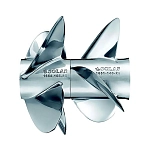 Solas 496-165114418 правый задний винт Mercruiser&Bravo III Silver 14 3/8 x 18´´