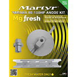 Martyr anodes 194-CMY80100KITM Yamaha 80-100 л.с. Магний Анод Комплект Серебристый Grey