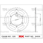 Звезда для мотоцикла ведомая B4008-43 RK Chains