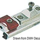 Bulkhead mount bracket for rail 25x4 mm, 46.672.03