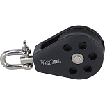 Plastimo 66618 T3 76g Поворотный шкив с одним блоком Black 100 mm