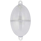 Купить Jet bull BUJBOP6T Oval Плавать 2 единицы Серебристый Clear 80 g  7ft.ru в интернет магазине Семь Футов