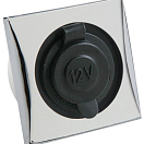 Watertight lighter power socket, chromed, 14.491.03