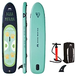 Aqua marina bt-21st01 Надувной комплект для падлбординга Super Trip 12´2´´ Blue / Green 44x26x95 370.8 cm