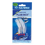 Flashmer PFI5W Plum Inox Рыболовное Перо Белая White 2/0 