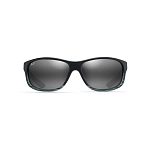 Maui jim 840-11d-os поляризованные солнцезащитные очки Kaiwi Channel Grey Black Stripe 20x10x10 Neutral Grey/CAT3
