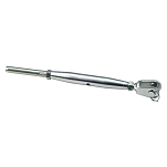 Plastimo 29527 4 mm Тензор на переднем конце из нержавеющей стали с резьбой Silver 7.5 x 275 mm