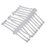 Lineaeffe 4990510 В линию Tail Rubbers Белая  Brown S 