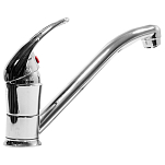 Elettrogas aravon 2424336 Длинный водопроводный кран для кухонной раковины Серебристый Silver 3/8´´ 