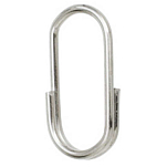 Mikado AMA01-908-15 Split Oval Кольца Серебристый  Nickel 15 