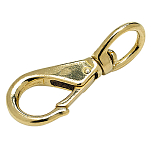 Seachoice 50-36881 Поворотный Карабин Золотистый Brass 82.55 mm 
