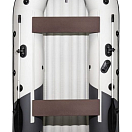 Надувная лодка ПВХ, Таймень NX 3800 НДНД PRO, бронь, светло-серый/графит 00201373