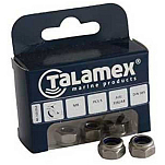Talamex 40100055 Стопорная гайка с шестигранной головкой 6 Единицы Серый Grey 12 mm 