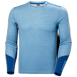 Helly hansen 49364_625-S Базовый слой с длинным рукавом Lifa Merino MidWeight Crew Голубой Blue Fog S