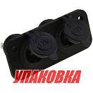 Панель с двумя разъёмами прикуривателя (упаковка из 40 шт.) AES.Co AES1214392P_pkg_40