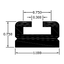 Купить Склиз Sledex 2 (10) профиль для Yamaha Длина: 1422 мм, цвет: черный OEM: 102-56-80 в интернет магазине Семь Футов