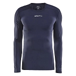 Craft 1906856-390000-5 Базовый слой с длинным рукавом Pro Control Compression Голубой Navy M
