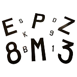 Euromarine 120129 U Пластиковые наклейки с буквами Белая White 120 mm