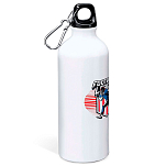 Kruskis MD4049S101C112 Football League Алюминиевая бутылка для воды 800ml Бесцветный White