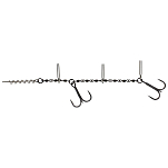 Westin T51-320-134 Add-It Jointed Stinger Double Лидер Серебристый Black 160 mm 