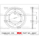 Купить Звезда для мотоцикла ведомая B6837-38 RK Chains 7ft.ru в интернет магазине Семь Футов