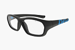 Спортивные очки с диоптриями Demetz Softness R / Matte Black / Matte Blue Colorless Cat.0, softness515453
