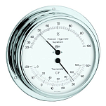Термогигрометр Barigo 930 150мм Ø130мм из хромированной латуни
