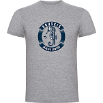 Kruskis CA65500458C056 Футболка с коротким рукавом Seahorse Серый Heather Grey XL