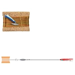 Expert predator 23583 связанный крючок Bolentino Mackerel 100 m 0.500 mm Коричневый Multicolour